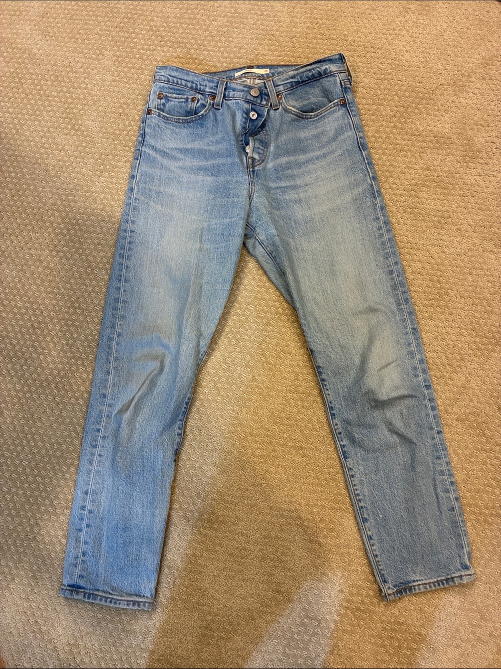Levi's wedgie Pale Blue Women's Straight Leg Jeans